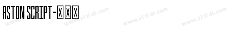 Aston Script字体转换